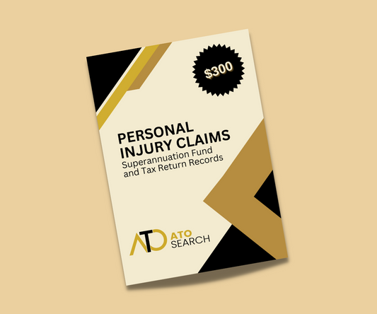 Personal Injury Claims - Superannuation Fund and Tax Return Records from ATO Search